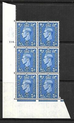 2½d Light Blue Cylinder Control R45 194 Dot perf 5(E I) UNMOUNTED MINT MNH