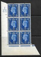 2½d Blue Dark colours I41 59 Dot perf 5(E I) UNMOUNTED MINT