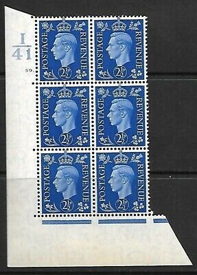 2½d Blue Dark colours I41 59 Dot perf 5(E I) UNMOUNTED MINT