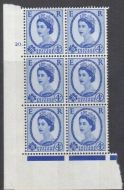 4d Wilding Violet 8mm Phosphor cyl 20 Dot perf A(E I) UNMOUNTED MINT