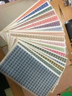 Wilding Phosphor set of full sheets - 17 sheets UNMOUNTED MINT