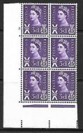 Sg XS2a Variety 3d Scotland Cyl 5 No Dot perf A(E I) UNMOUNTED MINT