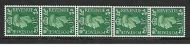 Sg 505 1½d GVI Colour change vertical Delivery Coil UNMOUNTED MINT