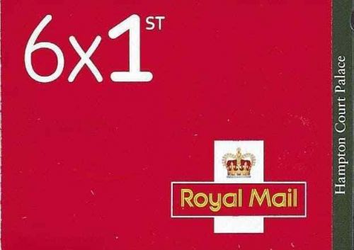 PM62 2018 Hampton Court Palace 6 x 1st Self Adhesive Booklet - With cylinder