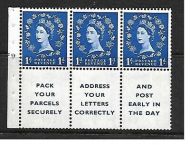 SB29 Wilding booklet Se-tenant pane cylinder F9T No Dot UNMOUNTED MNT MNH