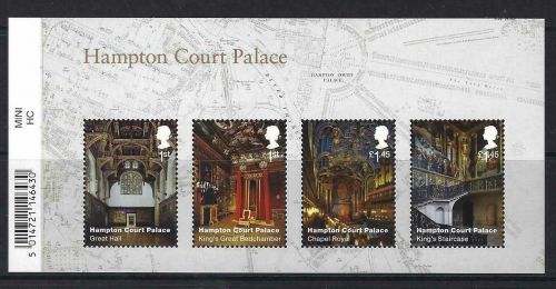 MS4115 2018 Hampton Court Palace - barcode miniature sheet UNMOUNTED MINT