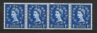 S14c 1d Wilding Edward coil join strip UNMOUNTED MINT