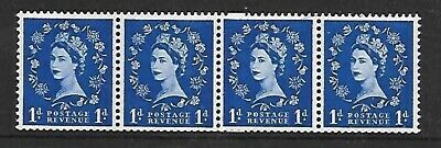 S14c 1d Wilding Edward coil join strip UNMOUNTED MINT