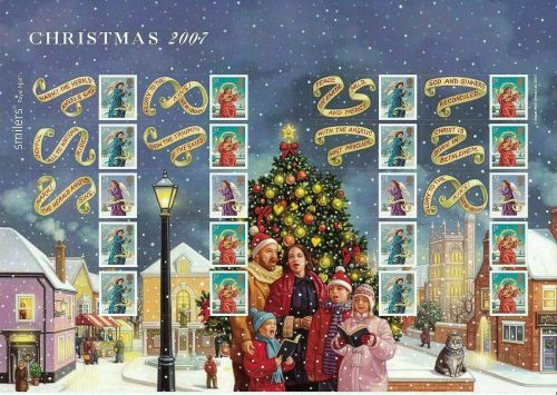 LS42 GB 2007 Christmas Smiler sheet UNMOUNTED MINT/MNH