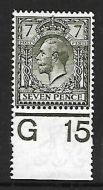 N27(3) 7d Bronze-Green Royal Cypher Control G15 perf single UNMOUNTED MINT