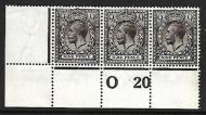 N29(4) 9d Very Deep Agate Royal Cypher control O20 with RPS Cert UNMOUNTED MINT