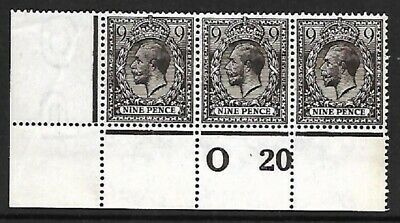 N29(4) 9d Very Deep Agate Royal Cypher control O20 with RPS Cert UNMOUNTED MINT