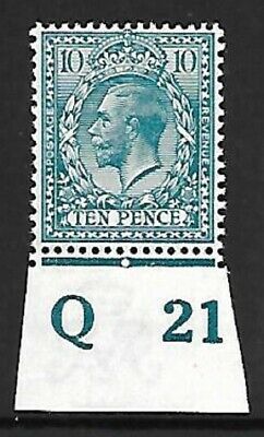 N31(2) 10d Turquoise Blue Royal Cypher control Q21 Imperf UNMOUNTED MINT