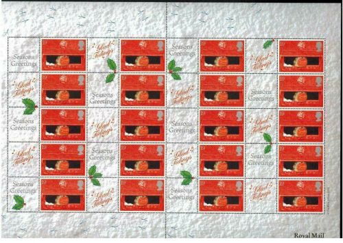 LS02 GB 2001 Robin Smiler sheet UNMOUNTED MINT MNH