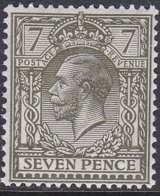 N27(2) 7d Olive-Grey Royal Cypher UNMOUNTED MINT/MNH