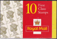 HD53a 10 x 1st Class Barcode Booklet - complete - No Cylinder