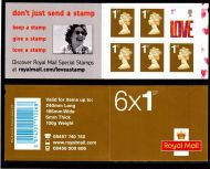 SA1 2007 Smiler -Love - Barcode Booklet 6 x 1st - Complete