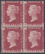Sg43 1d plate 84 Block of four 1 x M M 3 x UNMOUNTED MINT