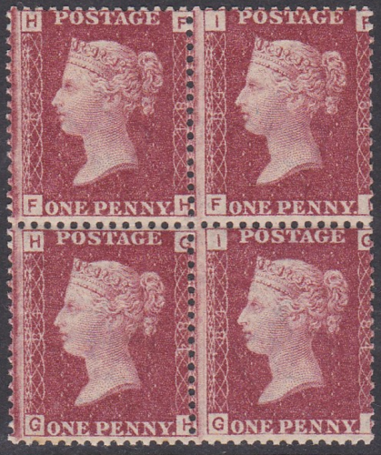 Sg43 1d plate 84 Block of four 1 x M M 3 x UNMOUNTED MINT