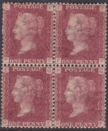 Sg43 1d plate 140 Block of four 2 x M M 2 x UNMOUNTED MINT