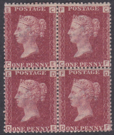 Sg43 1d plate 156 Block of four ALL UNMOUNTED MINT