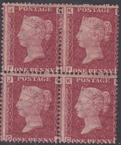 Sg43 1d plate 174 Block of four 2 x M M 2 x UNMOUNTED MINT