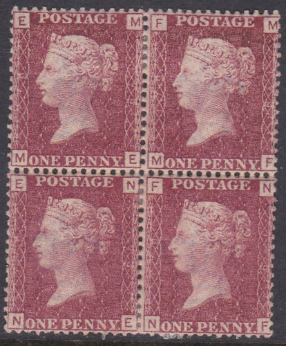 Sg43 1d plate 179 Block of four ALL MOUNTED MINT