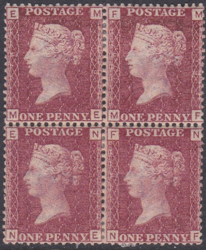 Sg43 1d plate 179 Block of four ALL MOUNTED MINT