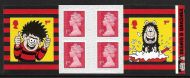 PM80 2021 Dennis  Gnasher 6 x 1st Self Adhesive Booklet No Cylinder