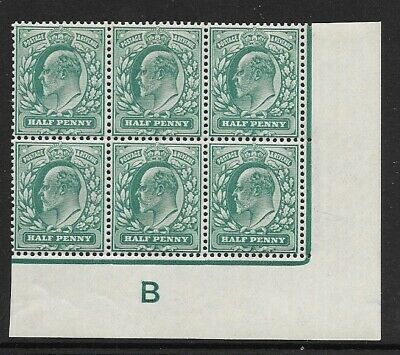½d Blue-Green Control B Imperf perf type H1 plate 10 UNMOUNTED MINT
