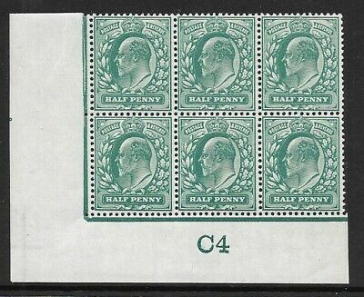 ½d Blue-Green Control C4 Imperf perf type H1 plate 24b UNMOUNTED MINT
