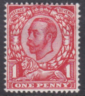 Sg 341 N11(3) 1d Deep Bright Scarlet Downey Head UNMOUNTED MINT