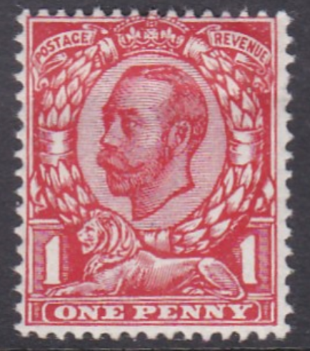 Sg 341 N11(3) 1d Deep Bright Scarlet Downey Head UNMOUNTED MINT