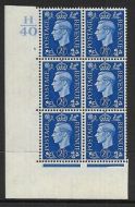 2½d Blue Dark colours H40 6 No Dot perf 5(E I) UNMOUNTED MINT