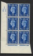 2½d Blue Dark colours I41 57 Dot perf 5(E I) UNMOUNTED MINT