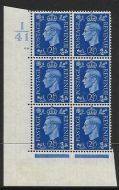 2½d Blue Dark colours I41 64 No Dot perf 5(E I) UNMOUNTED MINT