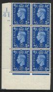 2½d Blue Dark colours I41 65 Dot perf 5(E I) UNMOUNTED MINT