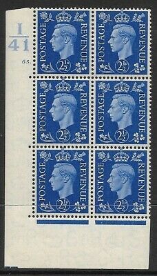 2½d Blue Dark colours I41 65 Dot perf 5(E I) UNMOUNTED MINT