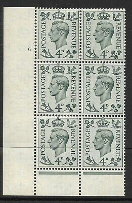 4d Grey-Green Cylinder 6 No Dot perf 6(I P) UNMOUNTED MINT MNH