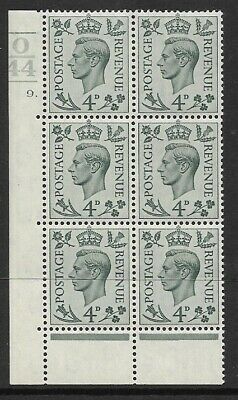 4d Grey-Green Cylinder O44 9 Dot 3 bars perf 6B UNMOUNTED MINT MNH