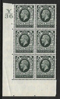 1934 4d Photogravure Control Y36 11 Dot perf type 5 UNMOUNTED MINT MNH