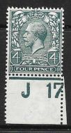 N23(7) 4d Deep Slate Green Royal Cypher control J17 perf single UNMOUNTED MINT