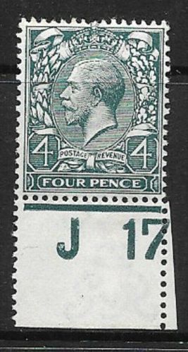 N23(7) 4d Deep Slate Green Royal Cypher control J17 perf single UNMOUNTED MINT