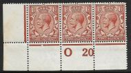 N18(16) 1½d Bright Orange Brown Royal Cypher control O20 perf UNMOUNTED MINT MNH