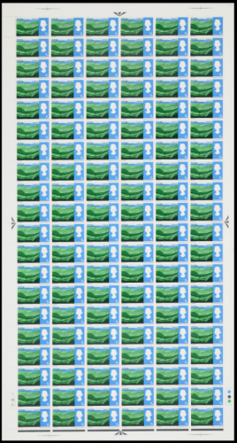 1966 6d Landscapes (phos) With green blob No dot Full Sheet UNMOUNTED MINT