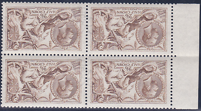 Sg 406 Spec N64(8) Block of 4 2 6 Bright Yellow Brown De La Rue UNMOUNTED MINT