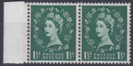Sg S35a 1½d Wilding Violet 1 x 6mm band right  UNMOUNTED MINT