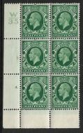 1934 ½d Photogravure cyl W35 4 Dot perf 2A UNMOUNTED MINT