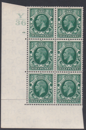 1 2d Photogravure cyl blk Y36 44 No dot perf 5(E I) UNMOUNTED MINT