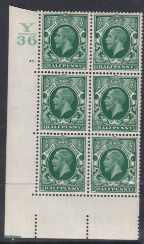 1 2d Photogravure cyl blk Y36 49 dot perf 5(E I) UNMOUNTED MINT